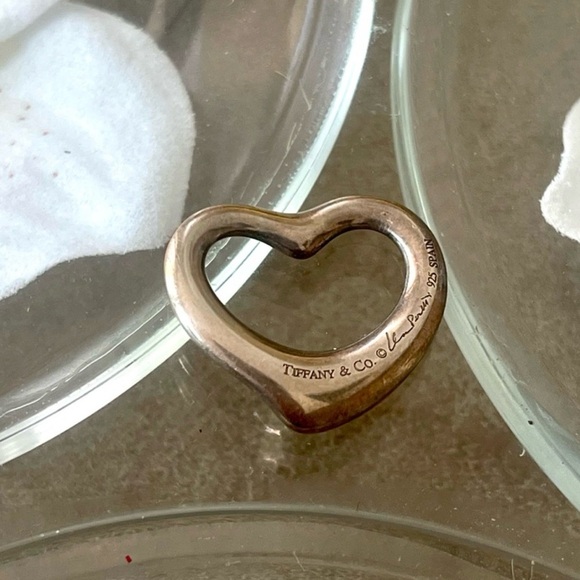 Tiffany & Co. Silver Open Heart Necklace - Picture 2 of 2